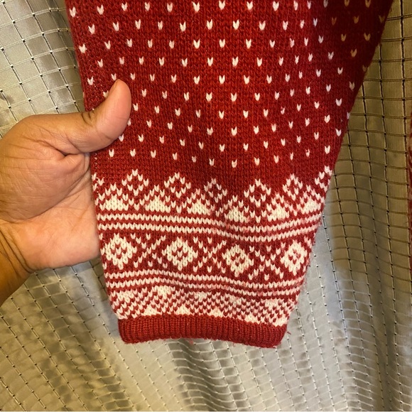 Crystal Kobe Womens Sweater Cardigan Nordic Winter Ski Icelandic Soft Large - Picture 7 of 12